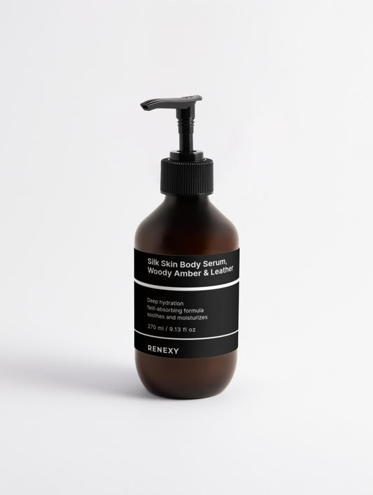 Silk Skin Body Serum, Woody Amber & Leather